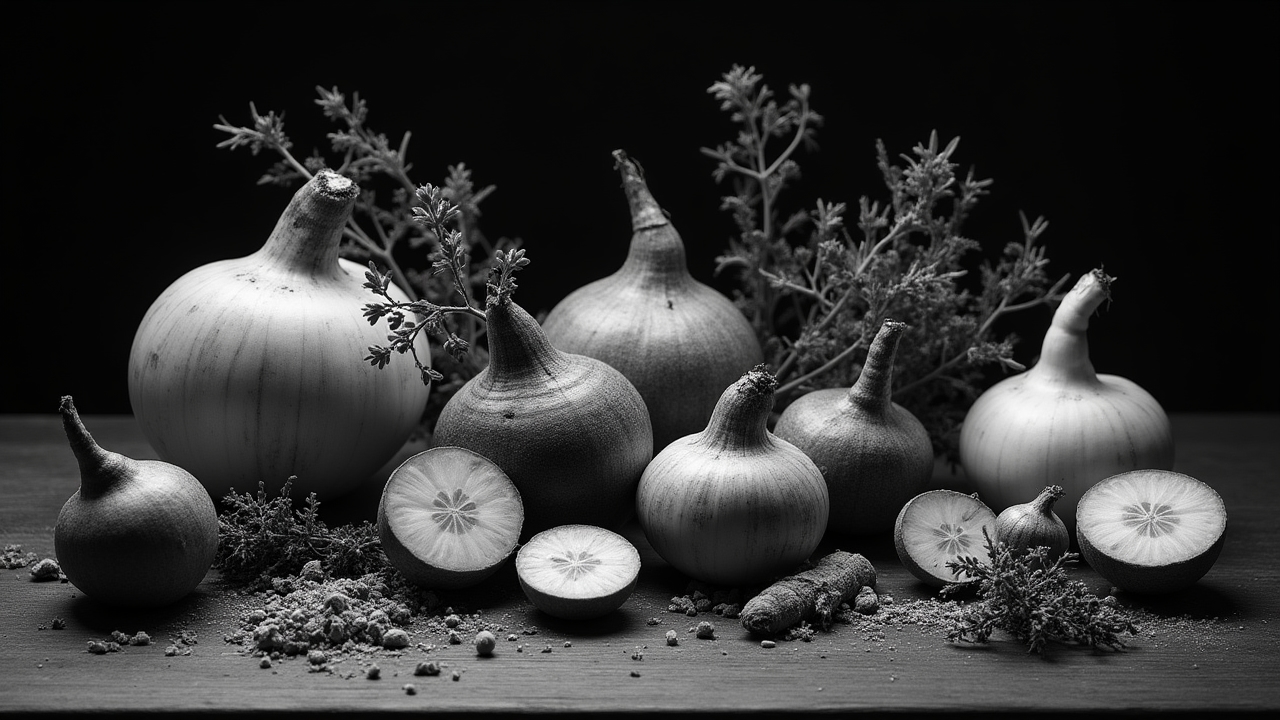Seasonal British ingredients meticulously arranged
